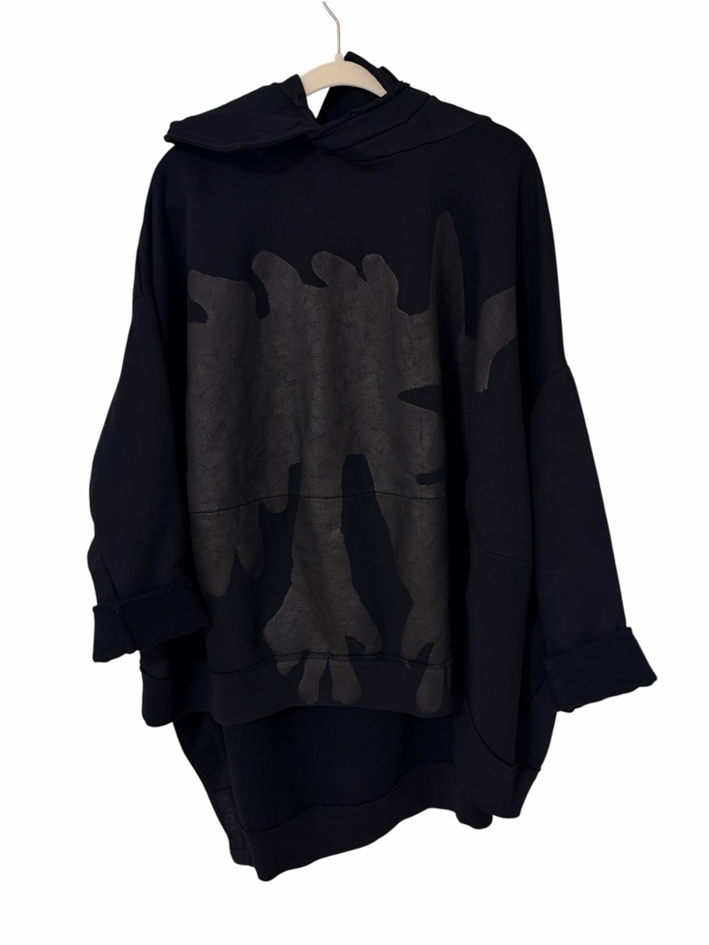 Rundholz Dip Germany Oversized MultiLayer A-Symmetric Graphic Sweatshirt Black L